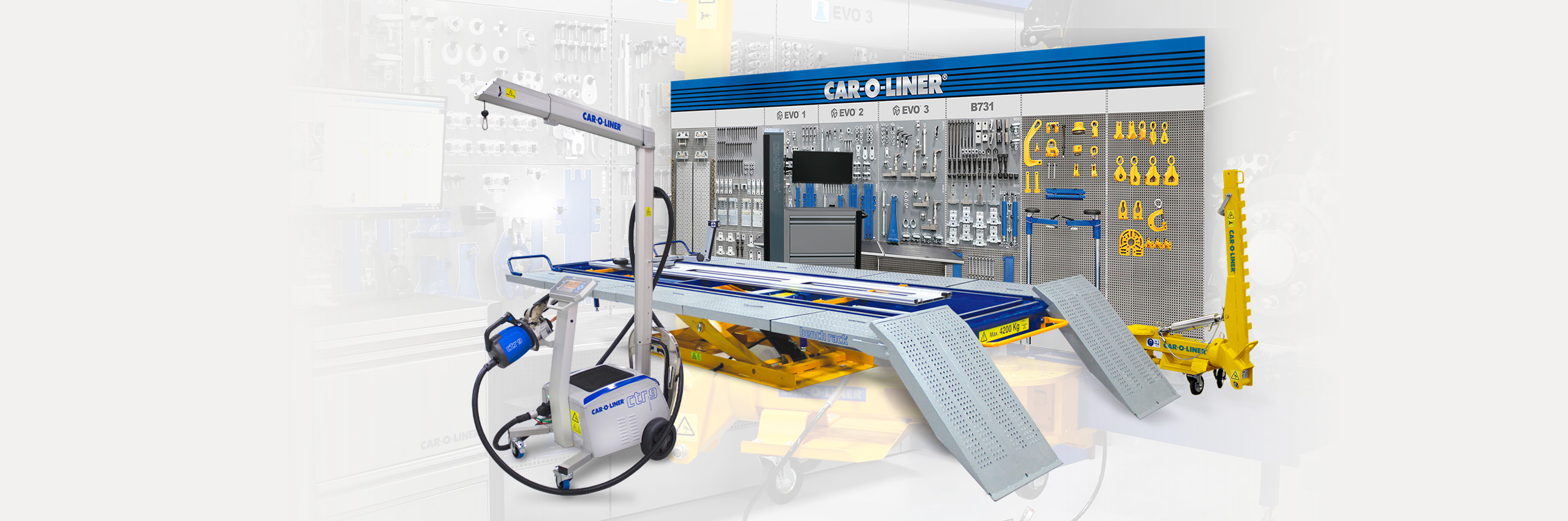 A collection of Car-O-Liner equipment.