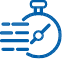 A stopwatch in motion icon