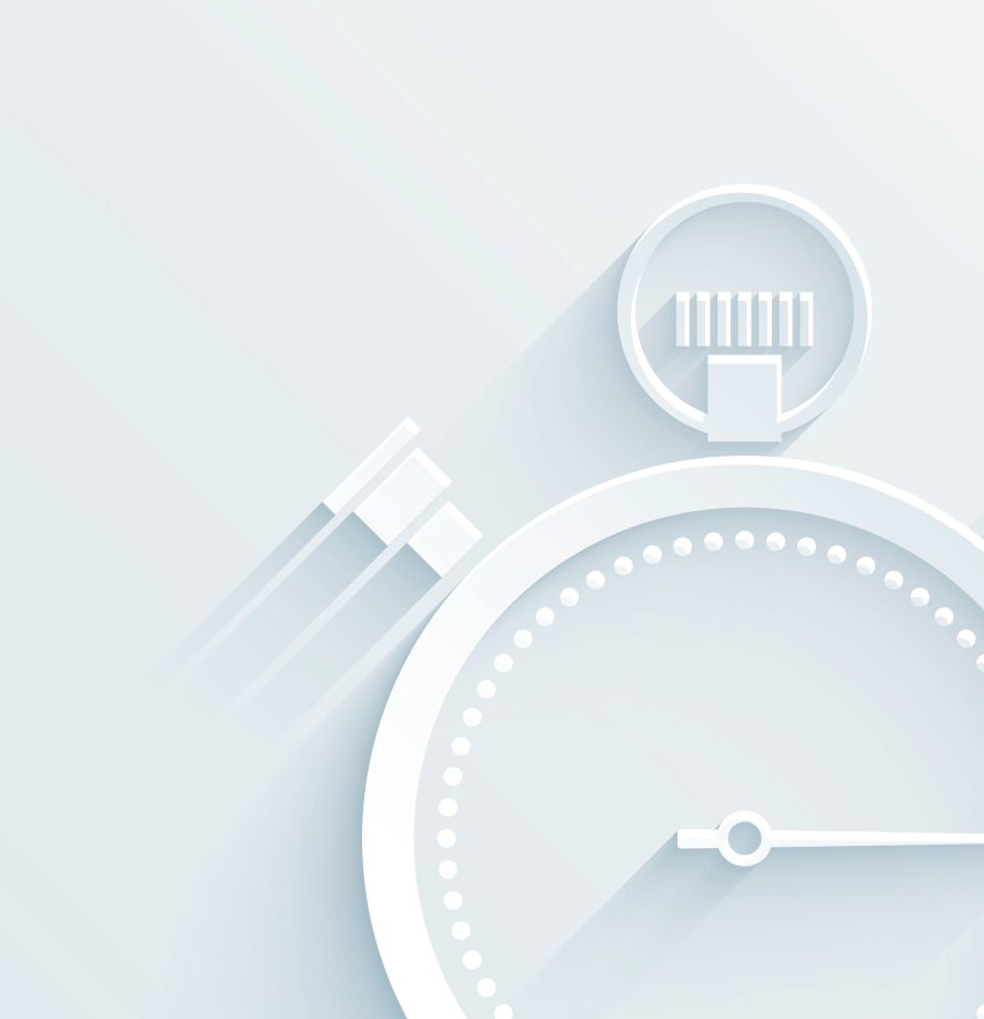 background image White Clock on white background