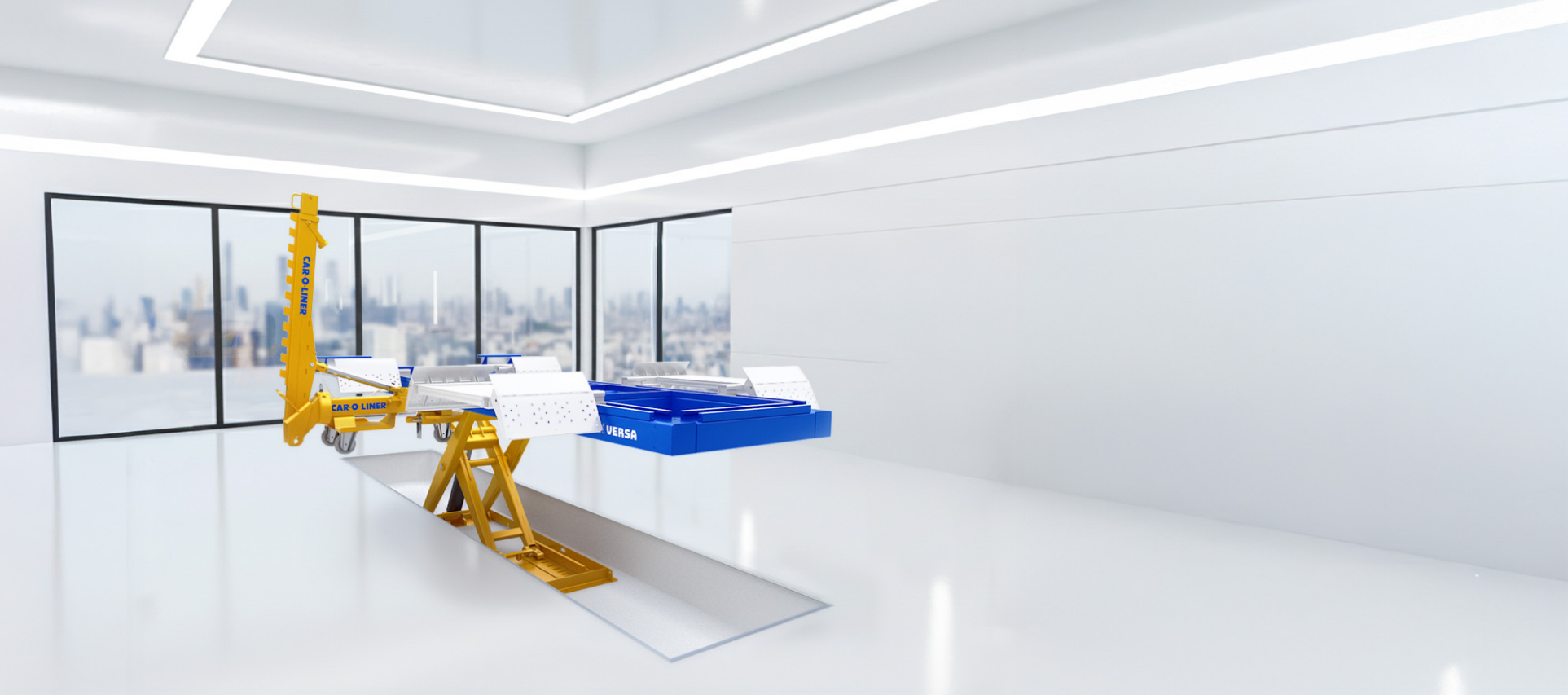BenchRack Versa in a white environment