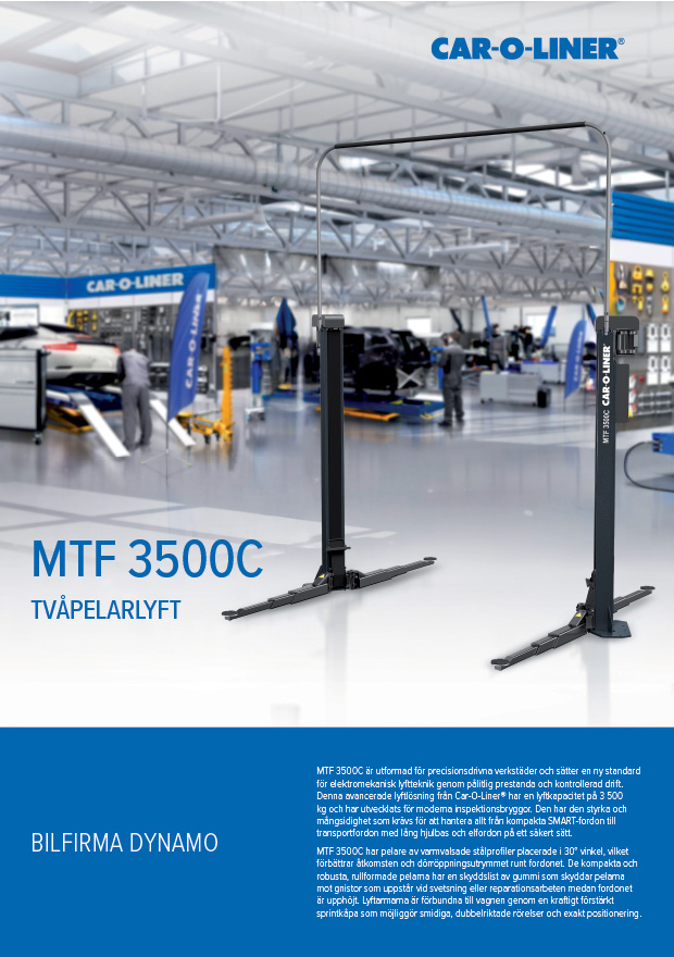 MTF3000C Swedish Brochure Front Page