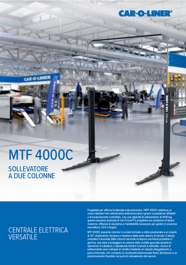 MTF4000C Italian Brochure Front Page