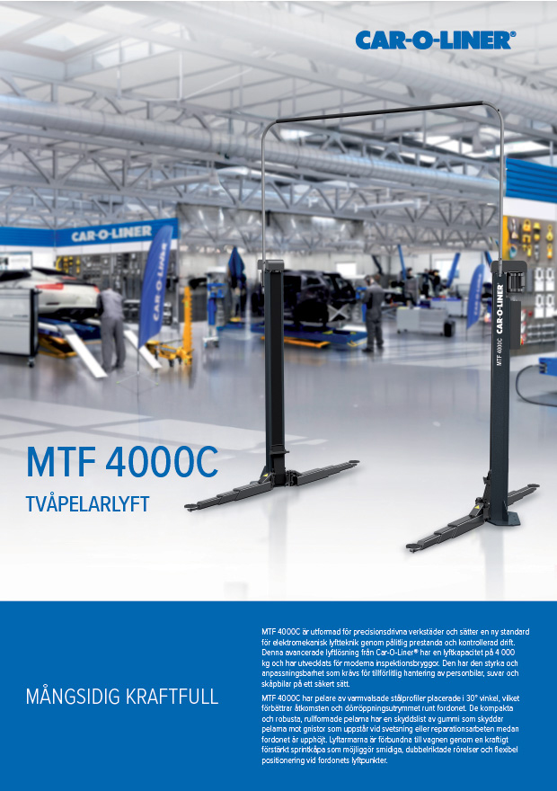 MTF4000C Swedish Brochure Front Page