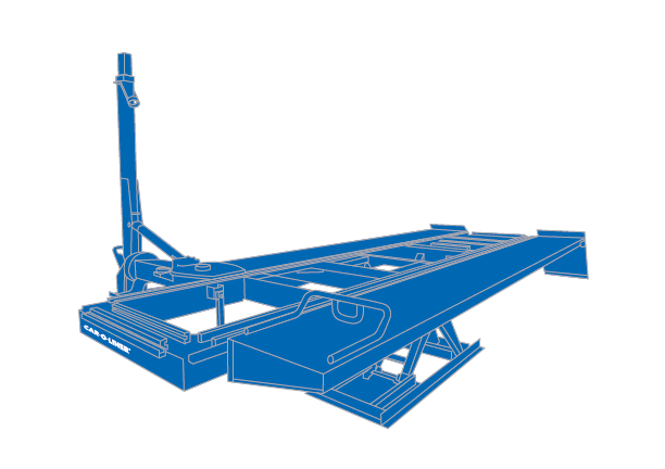 A Car-O-Liner BenchRack in the style of a bluprint